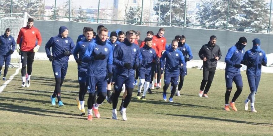 Erzurumspor Galatasaray maç hazırlıklarını sürdürdü