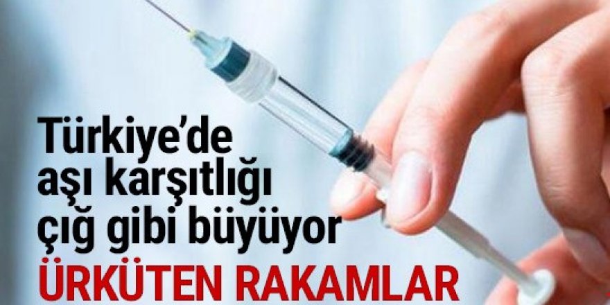 Türkiye'de aşı karşıtlığıyla ilgili ürküten rakamlar