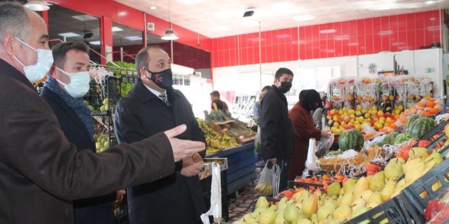 MHP İl Başkanı Karataş, esnafı yalnız bırakmadı