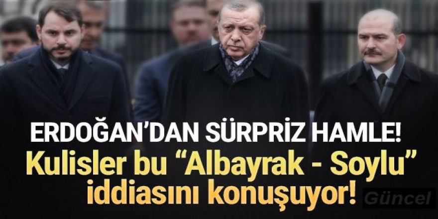 Erdoğan'dan Süleyman Soylu ve Berat Albayrak sürprizi
