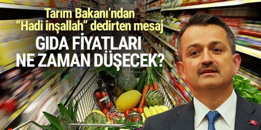 Tarım Bakanı gıda fiyatlarının düşeceği tarihi açıkladı