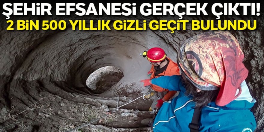 Doğa Araştırmacısı iki arkadaş 2 bin 500 yıllık gizli geçidi ortaya çıkardı