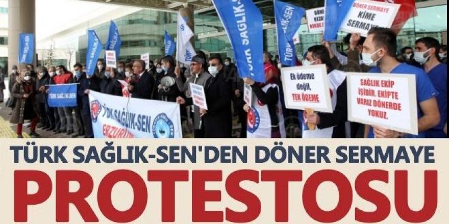 Türk Sağlık-Sen'den döner sermaye eylemi