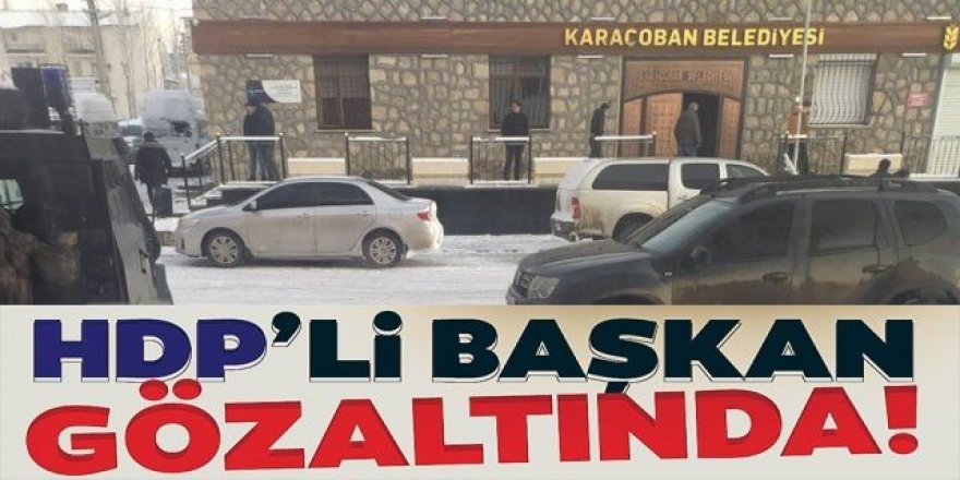 HDP'li Karaçoban Belediye Başkanı Halit Uğun ve şoförü gözaltına alındı