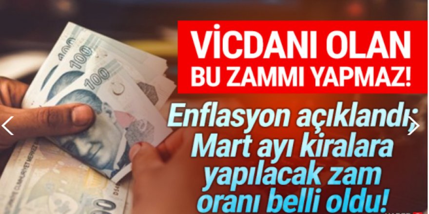 Enflasyon açıklandı, Mart 2021 kira zam oranı da belli oldu