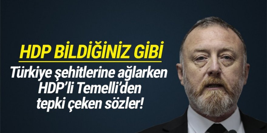 HDP'li Sezai Temelli'den helikopter kazası için tepki çeken sözler