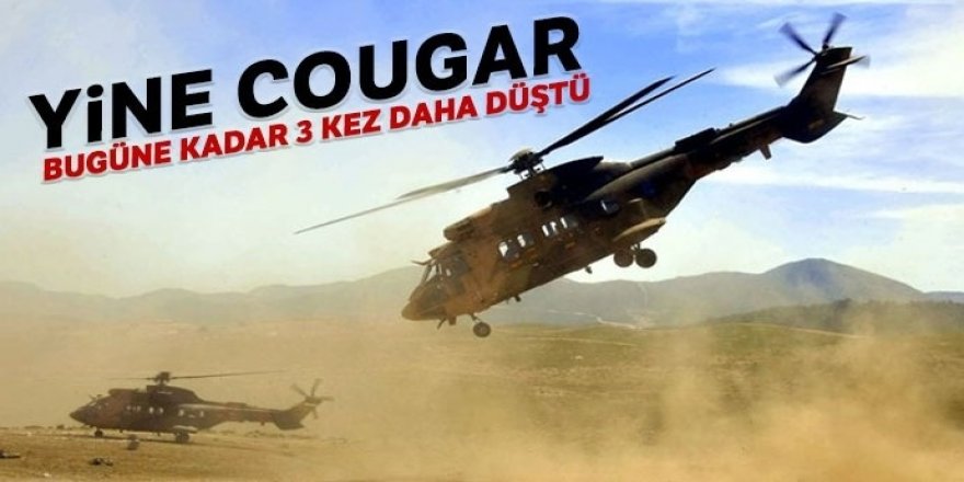 Yine Cougar! Bugüne dek 3 kez daha düştü