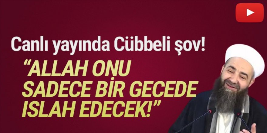 Cübbeli Ahmet'ten canlı yayında damga vuran açıklama