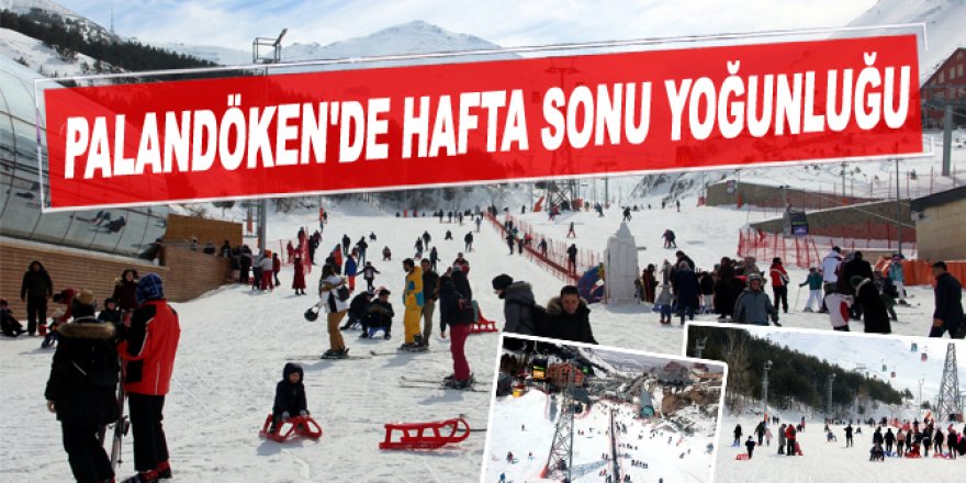 Doğu Anadolu'daki kayak merkezlerinde hafta sonu yoğunluğu
