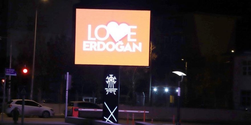 "Stop Erdoğan" skandalına Palandöken’den yanıt: 'Love Erdoğan'