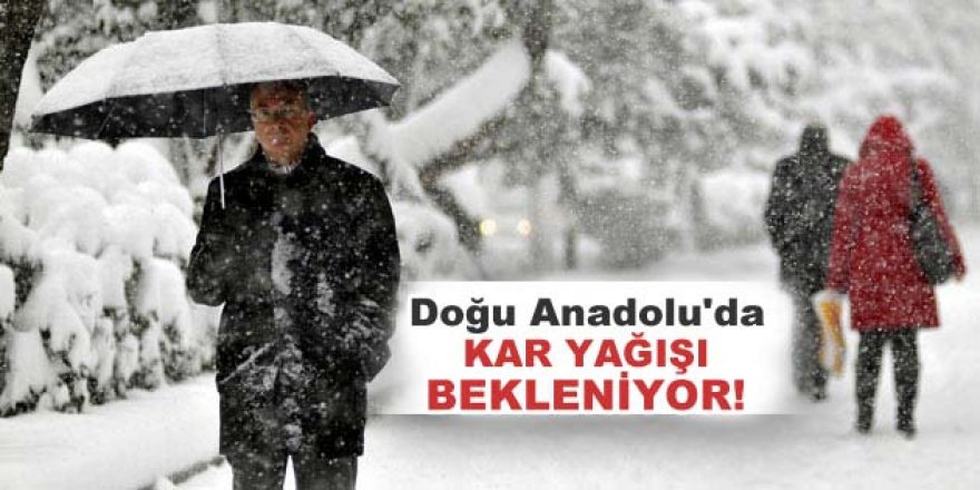 Erzurum, Kars, Ağrı, Iğdır ve Ardahan'da kar yağışı bekleniyor