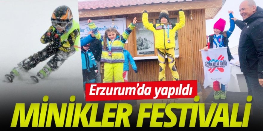 Minikler festivali Erzurum’da yapıldı