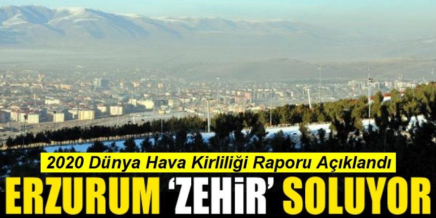 Erzurum 2020 Dünya Hava Kirliliği Raporunda