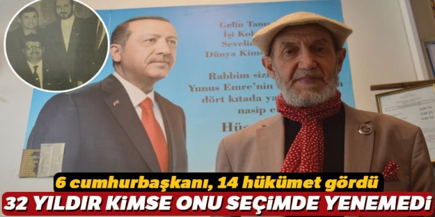 32 yıldır girdiği her seçimi kazandı