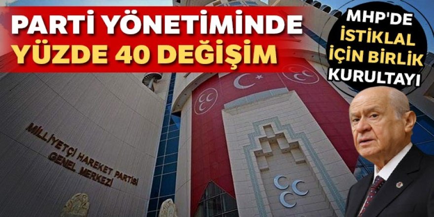 Parti yönetiminde yüzde 40 değişim