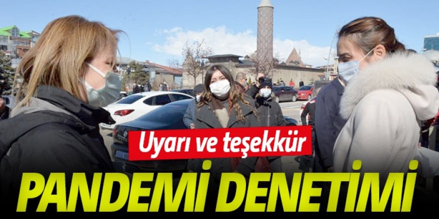Erzurum’da pandemi denetimi