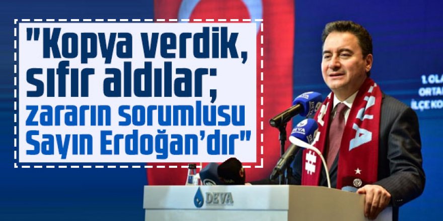 Ali Babacan, ‘Ekonomi Reformu’nun notunu Trabzon'da verdi