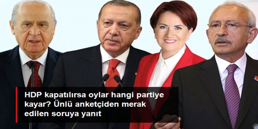 HDP kapatılırsa oylar hangi partiye kayar?