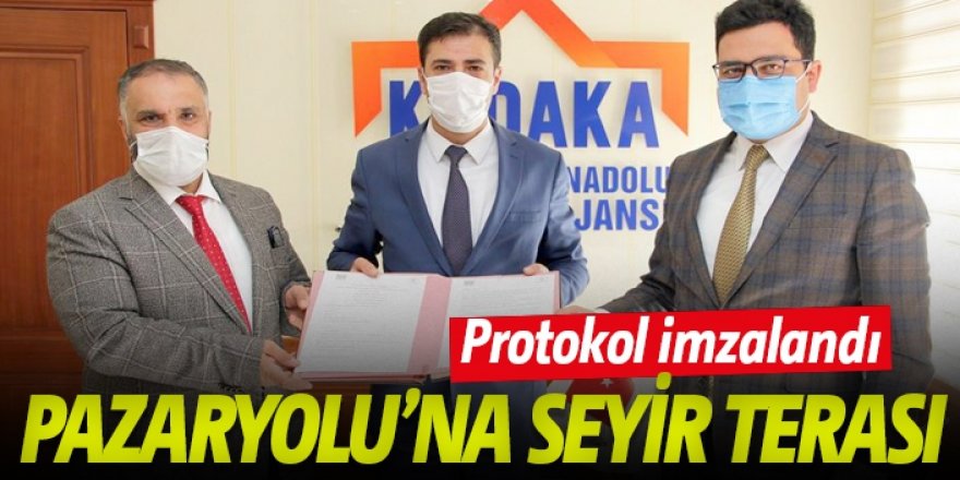 Pazaryolu, Kudaka desteğiyle seyir terasına kavuşuyor