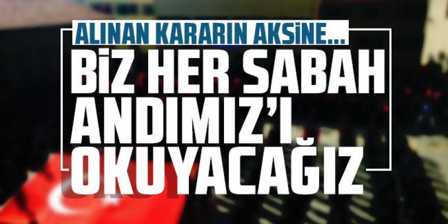 Eğitim-İş'ten Andımız kararı: ''Her sabah okuyacağız!''