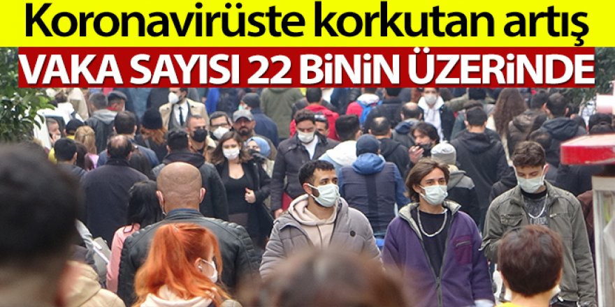 Türkiye'de son 24 saatte 22.216 koronavirüs vakası tespit edildi