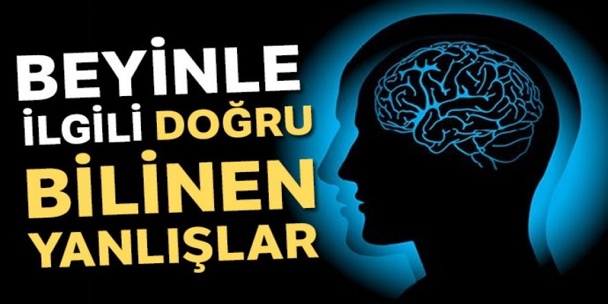 Beyinle ilgili doğru bilinen yanlışlar