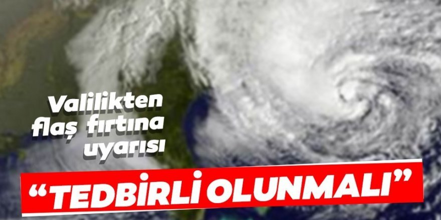 Doğu Anadolu Bölgesi'ndeki 6 il için fırtına uyarısı