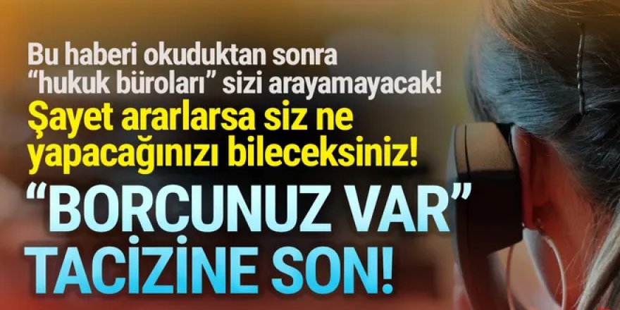 Hukuk bürosu sahibine ''borçlunun akrabasına SMS attın'' cezası!