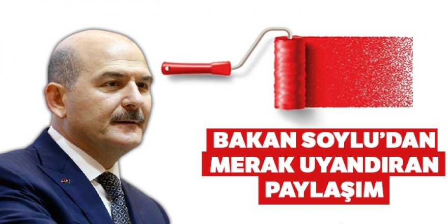 Bakan Soylu’dan merak uyandıran paylaşım