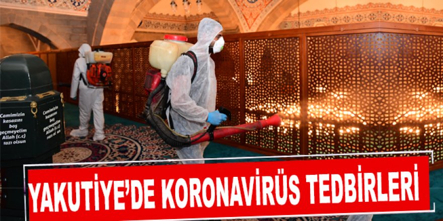 Yakutiye Belediyesi cami ve mescitleri dezenfekte ediyor