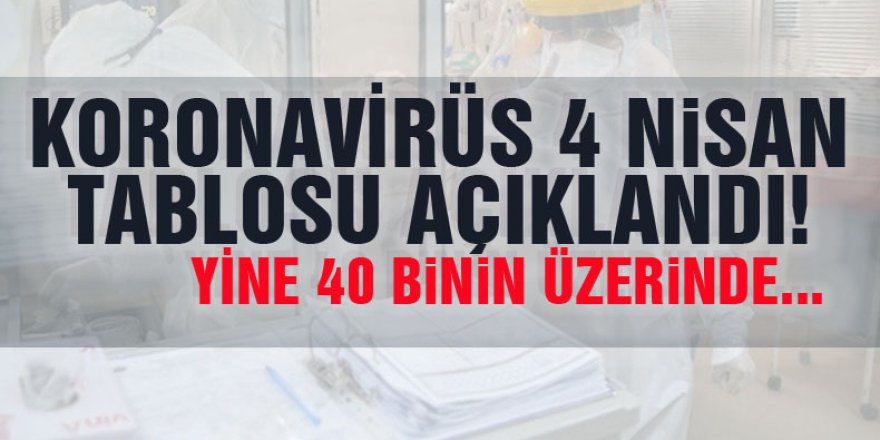 Türkiye'de son 24 saatte 41 bin 998 kişinin testi pozitif çıktı