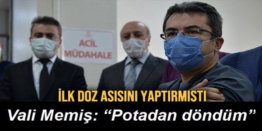 Korona virüsü atlatan Erzurum Valisi Memiş: “Potadan döndüm”