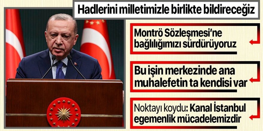 Cumhurbaşkanı Erdoğan konuşuyor: Gerçekleştirilen bu eylem kesinlikle art niyetli bir girişimdir