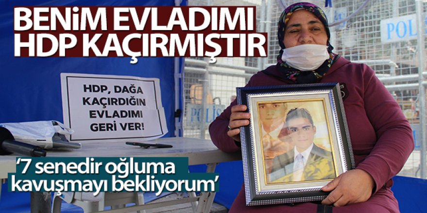 Evlat nöbetine katılan Erzurumlu anne: 'Benim evladımı HDP kaçırmıştır'
