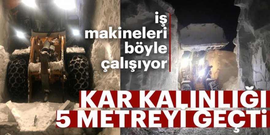 Erzurum'da 10 köy kar esaretinden kurtuluyor