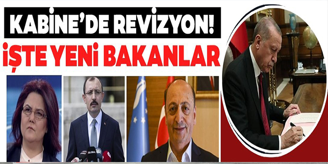 Resmi Gazete'de yayımlandı! Cumhurbaşkanlığı Kabinesi'nde değişiklik