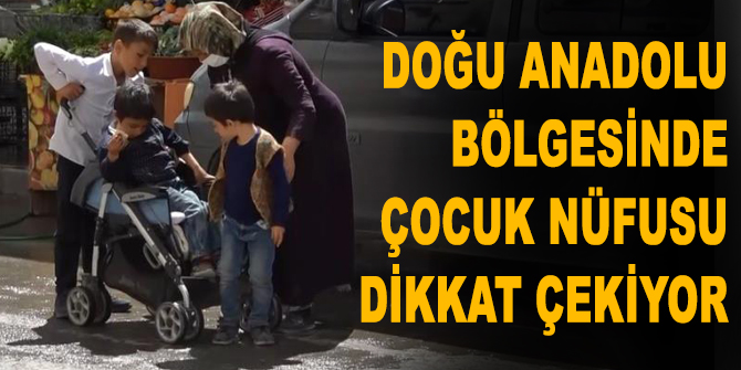 Doğu Anadolu Bölgesinde çocuk nüfusu dikkat çekiyor