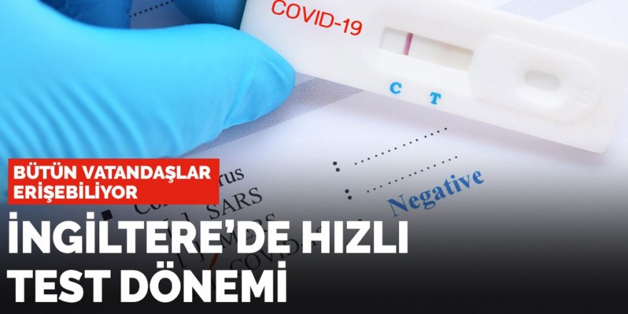 İngiltere vatandaşına test kiti dağıtıyor