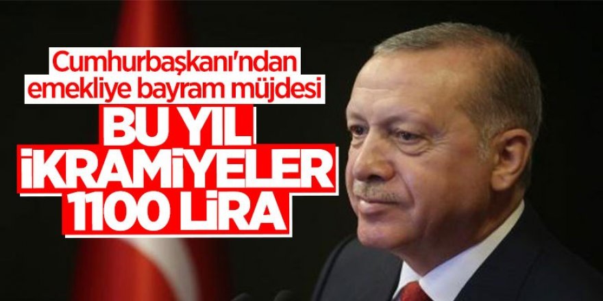 Erdoğan'dan emeklilere bayram i100TL'lik bayram müjdesi