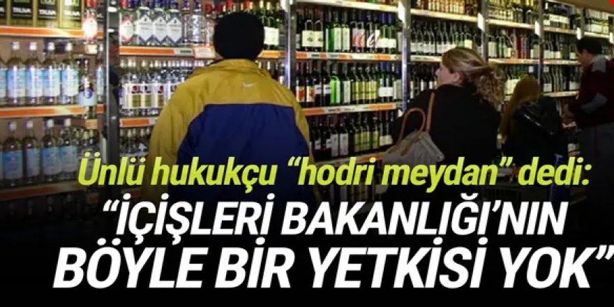 Prof. Erşan Şen: İçki satışı kanun çıkarılmadan yasaklanamaz