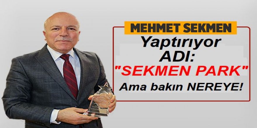 Ödüllü Başkan, adını Mersin'de yaşatacak!