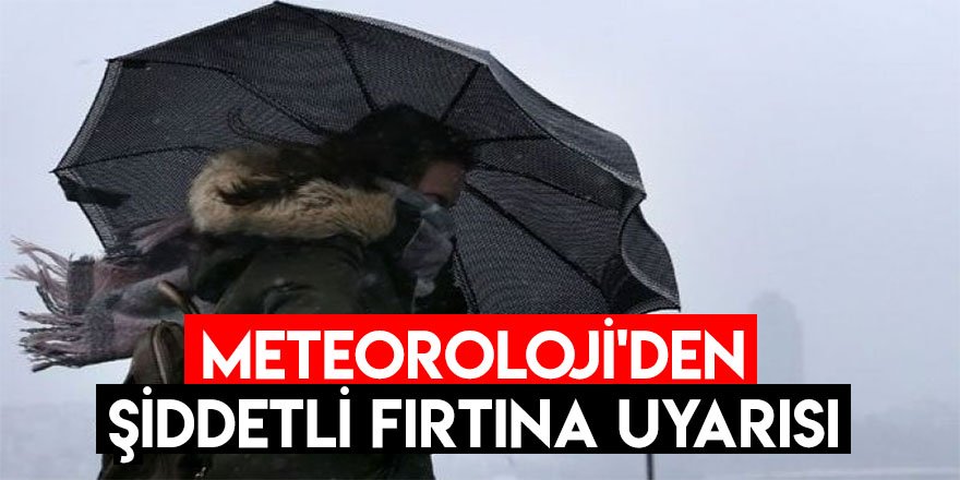Doğu Anadolu Bölgesi'nde 5 il için şiddetli fırtına uyarısı