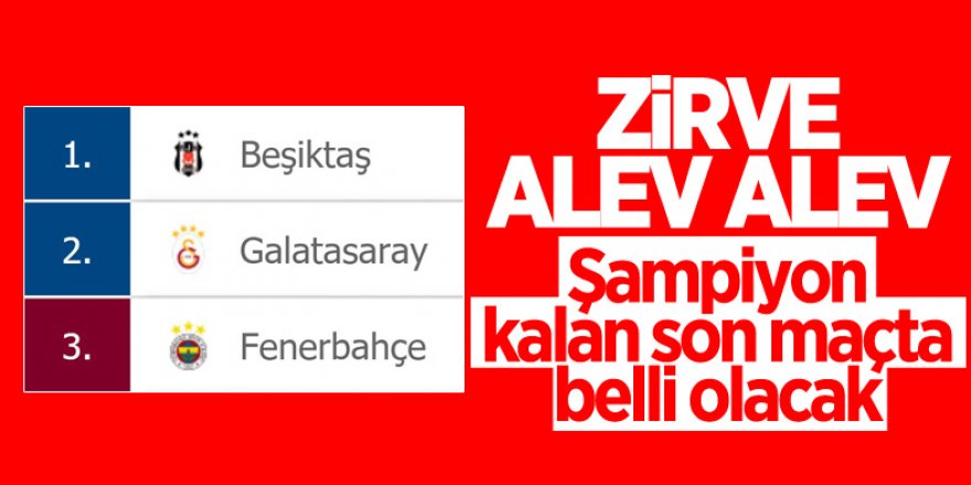 Süper Lig'de zirve yarışı ve son haftanın programı