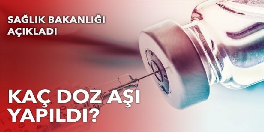 Uygulanan birinci ve ikinci doz toplam aşı miktarı 25 milyon 733 bini geçti