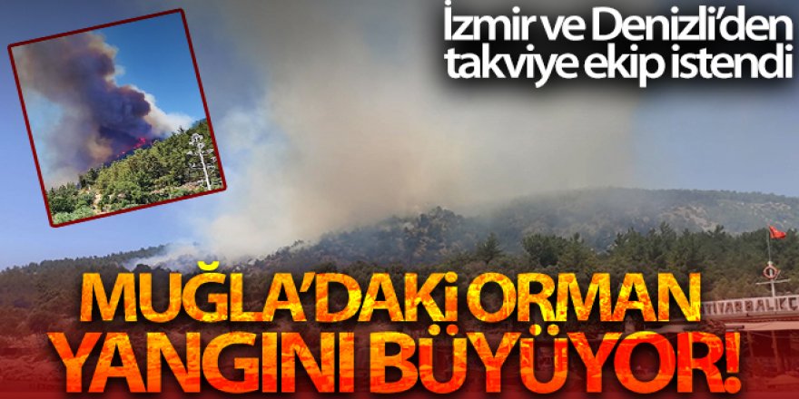 Muğla'daki orman yangını büyüyor