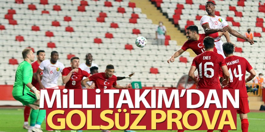 A Milli Takım Futbol Takımı, Gine ile berabere kaldı