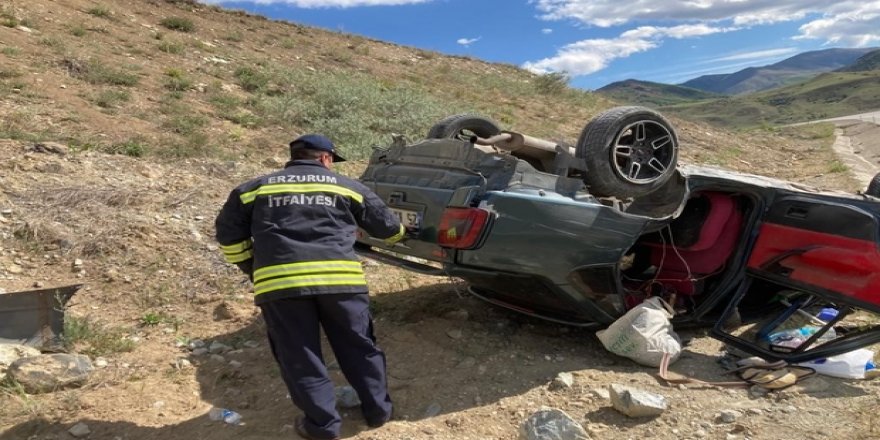 Aşkale’de trafik kazası: 1 yaralı