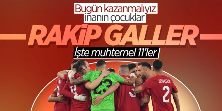 Türkiye-Galler maçı muhtemel 11'leri