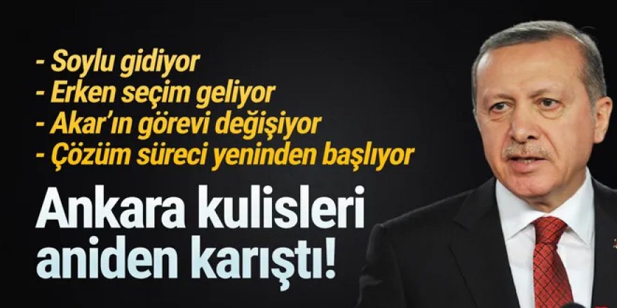 Erdoğan düğmeye bastı! Önce kabine revizyonu, sonra erken seçim ardından da...