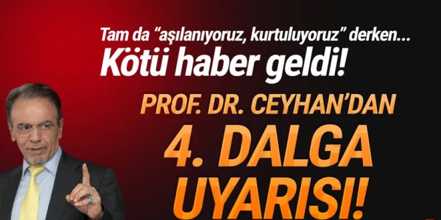 Prof. Dr. Mehmet Ceyhan'dan '4'üncü dalga uyarısı'